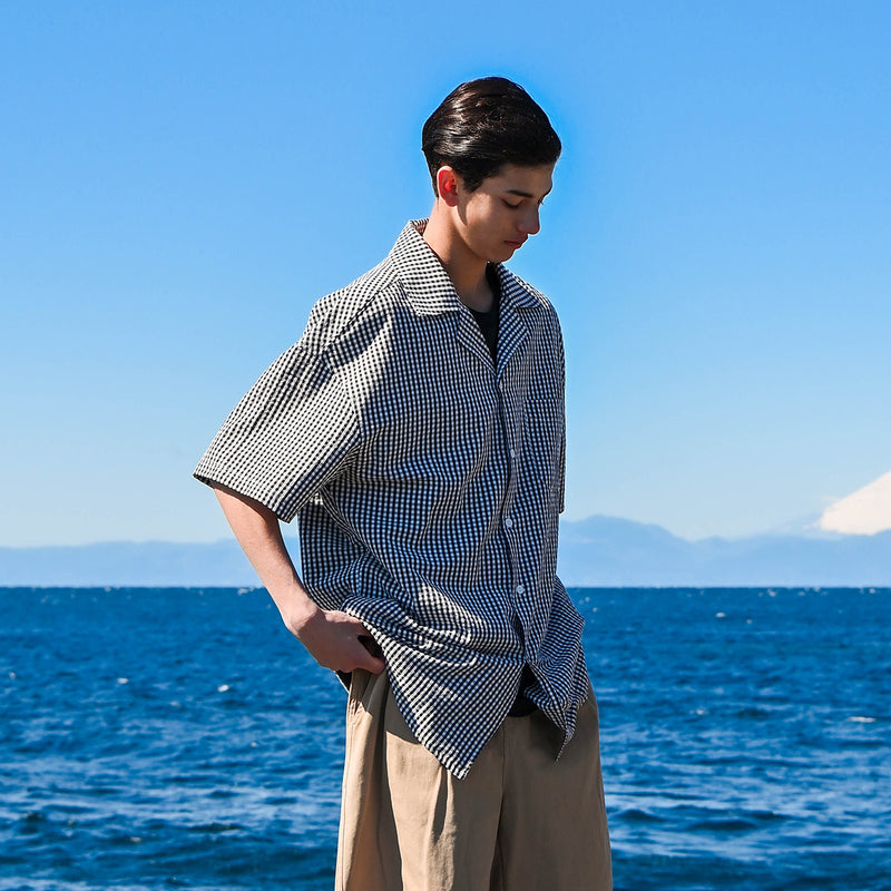 Unisex Shirt Retro College Style Plaid Loose Cityboy