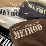 Men T Shirt Vintage Summer Loose Heavy Cotton