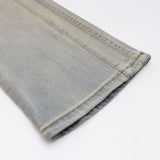 Men Jeans Workwear Three-Dimensional Pocket Retro Yellow