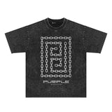 Purple Brand Distressed T Shirts Short Sleeve