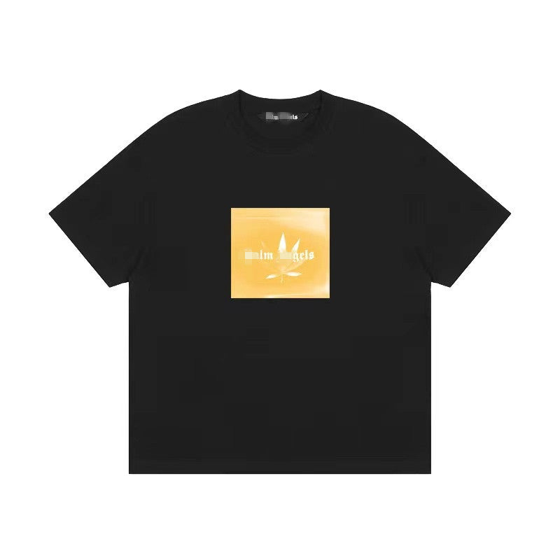 Palm Angle T Shirts Leaf Pattern Loose