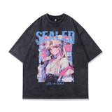 Men T-Shirt T-shirt Men and Women Retro Short Sleeve