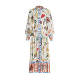 Bohemian Dress Fashion Lantern Sleeve Dress