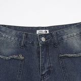 Men Jeans Ripped Special Design Burr Stitching