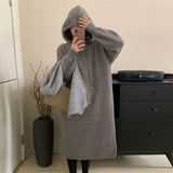 Women Pullover Sweater Knitted Dress Loose