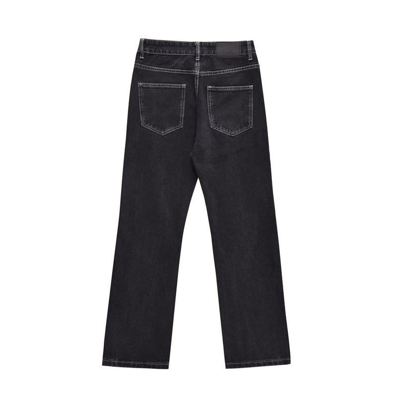 Men Jeans Indentation Loose Casual