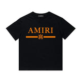 Amiri T Shirt Printed Casual Hip Hop round Neck Short Sleeve T-shirt