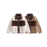 Unisex Coat Lamb Wool Winter Thickening