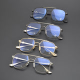 CHH Chrome Hearts Glasses Vintage Versatile Double Beam Large Frame Myopia Glasses Frame