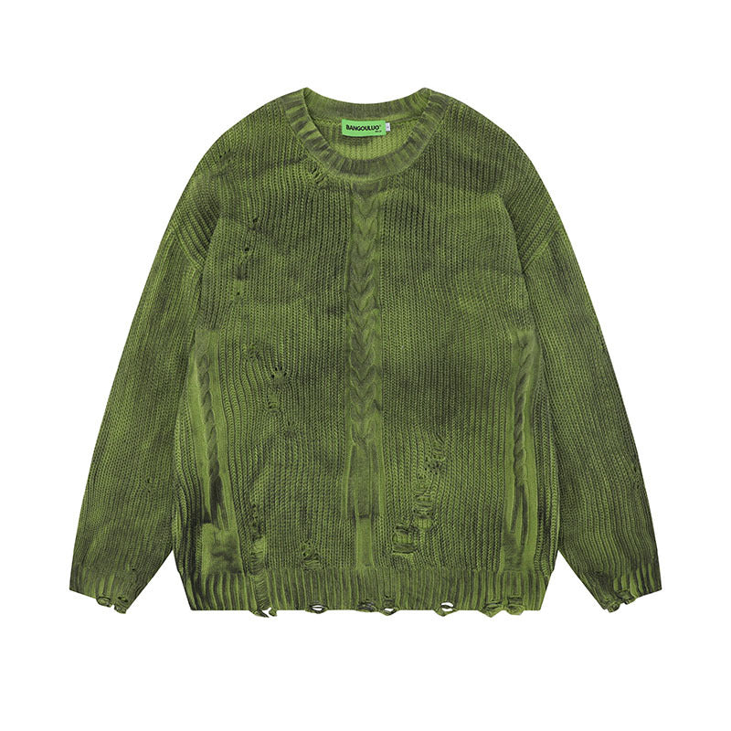 Women Sweater Hip Hop Knitted Top for Men and Women