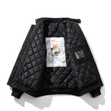 Men Vintage Jackets Autumn and Winter Padded Cotton Thickened Semi-turtleneck Jacket Cotton Jacket