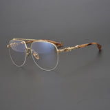 CHH Chrome Hearts Glasses Versatile Large Frame Pure Titanium Myopia Glasses Frame