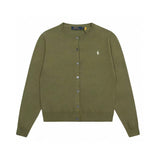 Ralph Lauren Knitted sweaters RL Crew Neck Embroidered Logo Knitted Cardigan Long Sleeves