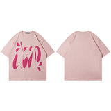 Men T-shirt Puff Print Men and Women Loose