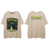 Men T-Shirt Butterfly Graffiti Printing