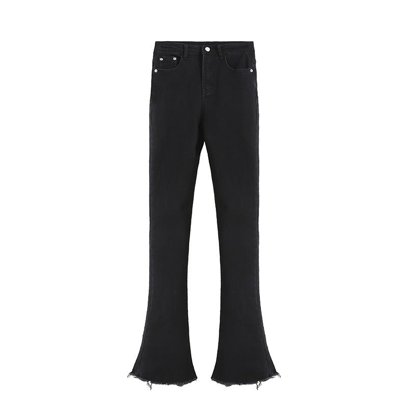 Women Jeans Flared Jeans Slim Stretch Slim Fit