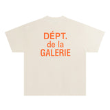 Gallery Dept T-Shirt Alphabet Slogan Short Sleeve T-Shirt