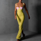 Women Dress Bodycon Chest-Highlight Sling Dress Women