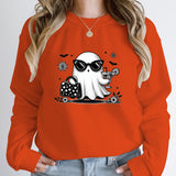 Halloween Ghost Print Pullover For Women New Fashion Autumn