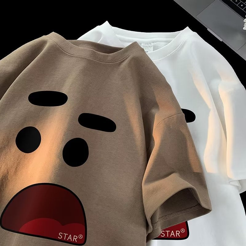 Men T Shirt All-Matching Loose Casual