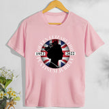 Inspired by Queen's Platinum Jubilee 2022 Elizabeth 70 Years T-shirt Summer Male and Female Large Size