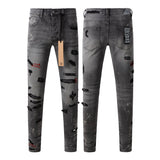 KSUBI Jeans Slim Fit Casual Ripped Jeans