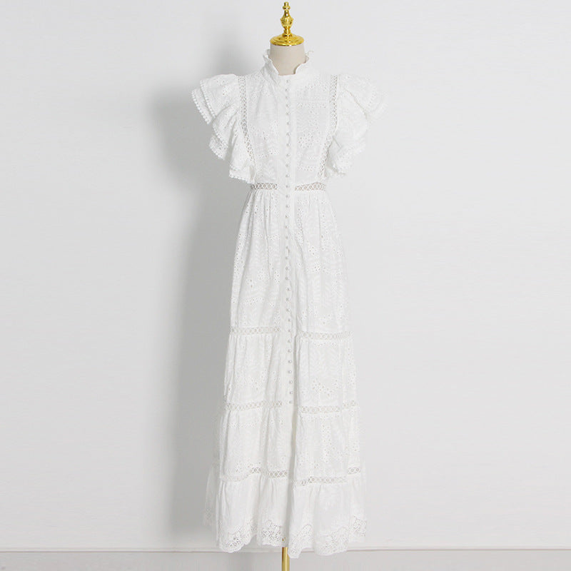 Bohemian Dress Fashion Hollowed-out Embroidery Dress