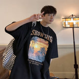 Men T Shirt Loose Trendy Summer