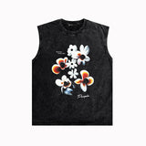 Purple Brand Distressed Tank T Shirts Distressed Sleeveless T-shirt Vest