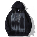 Men Fleece Lined Hoodie Hooded Sweater Men's Winter Clothes Loose Thick Warm Pullover