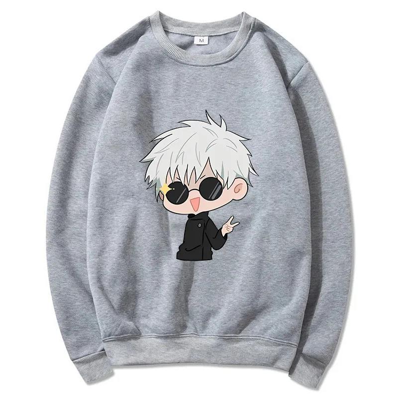 Autumn Men Anime Jujutsu Kaisen Print Casual Sweatshirts Men