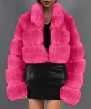 Women Fur Jacket Casual Fashion Short Coat