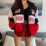 Women Jacket Motorcycle Handsome Quilted
