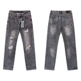 Godspeed Jeans Spring and Autumn GOD Letter Pattern Jeans