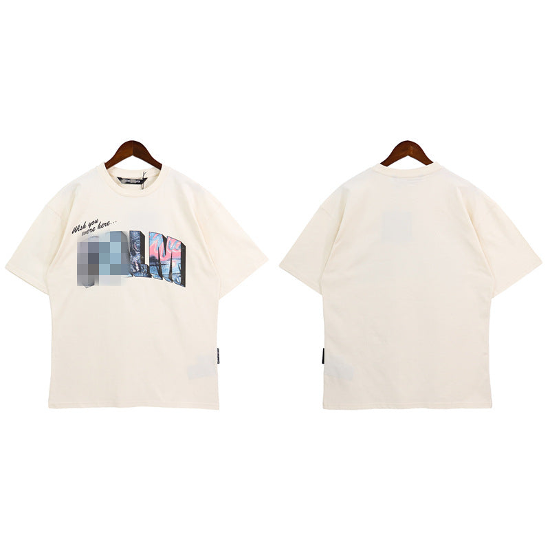 Palm Angle T Shirts Three-Dimensional Logo Loose