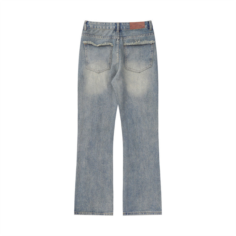 Men Jeans Hole Loose Leisure All-Matching