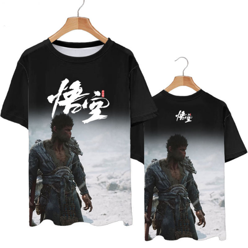 Black Myth: Wukong Games Tee Black Myth Wukong Print T-shirt