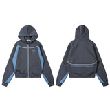 Women Jackets Retro Patchwork Sports College Style