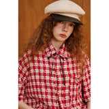 Unisex Shirt Plaid Loose Edging Shirt