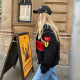 Women Jacket Motorcycle Handsome Quilted