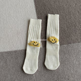 Kapital Sock Hitian Hehong Thick Thread Smiley Face Socks Autumn and Winter Celebrity Thick Knitted Socks Mid-Calf Knitted Wool