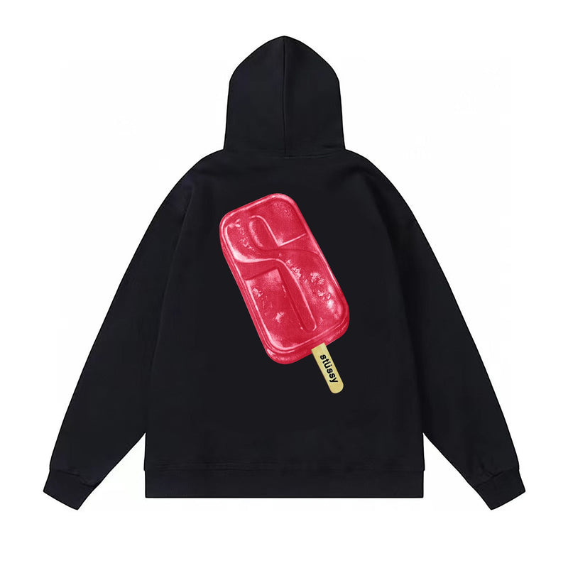 Stussy Hoodie Fall/Winter Fleece Hooded Sweater