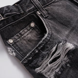 Men Jeans Loose Hole Punk Distressed
