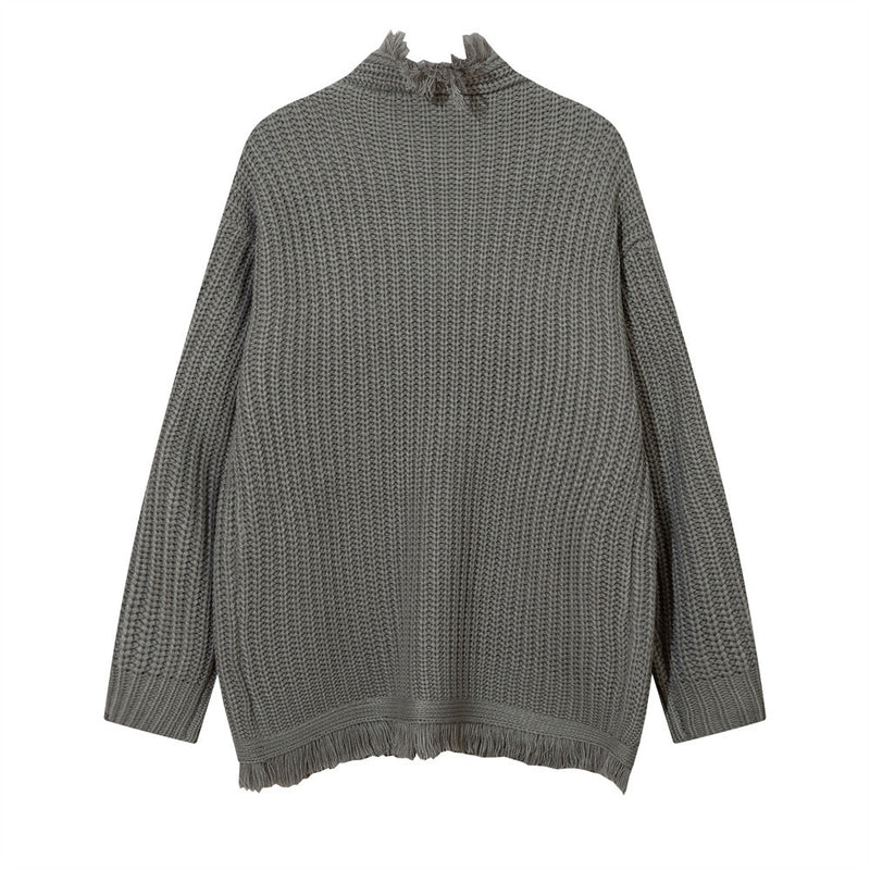 Men Sweater Lazy Sweater Cat Beard Knitted Cardigan