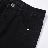 Men Jeans Slim Fit Patchwork Loose