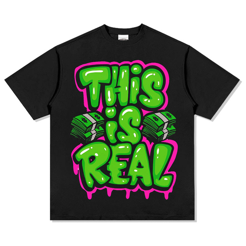 Unisex T-Shirt Printed Cotton Short Sleeve T-Shirt
