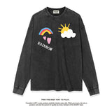 Unisex Long Sleeve Shirt Autumn and Winter Long Sleeve T-Shirt Loose