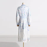 Bohemian Dress French Retro Flower Print