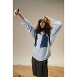 Unisex Shirt Patchwork Stripes