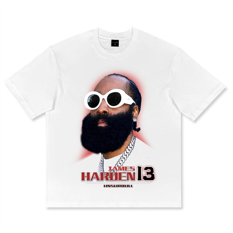 Star T-shirt James 3-ball Curry Booker Morant Oubre American